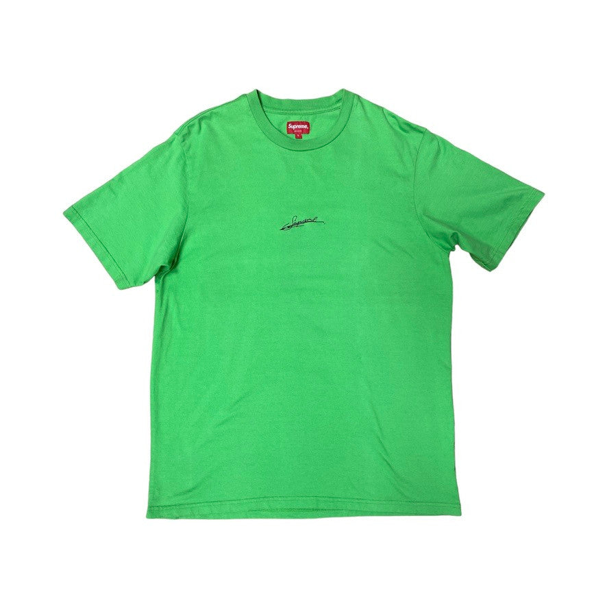 Supreme SS20 Signature Green Tshirt