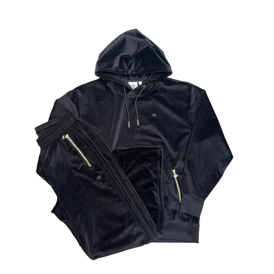 Adidas Adicolor Black Velour Tracksuit