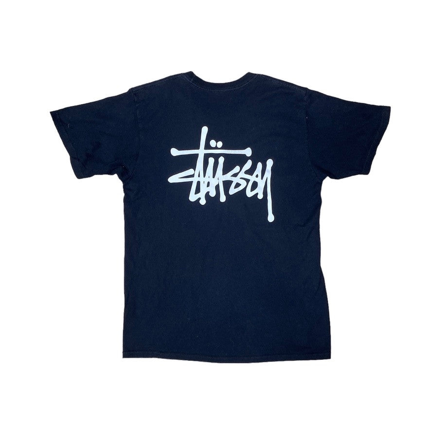 Stussy Signiture Logo Black Tshirt