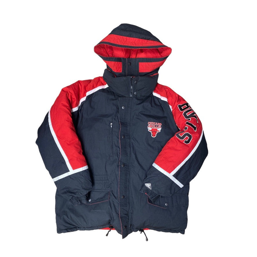 Vintage 90s Apex One Chicago Bulls Reversible Down Jacket