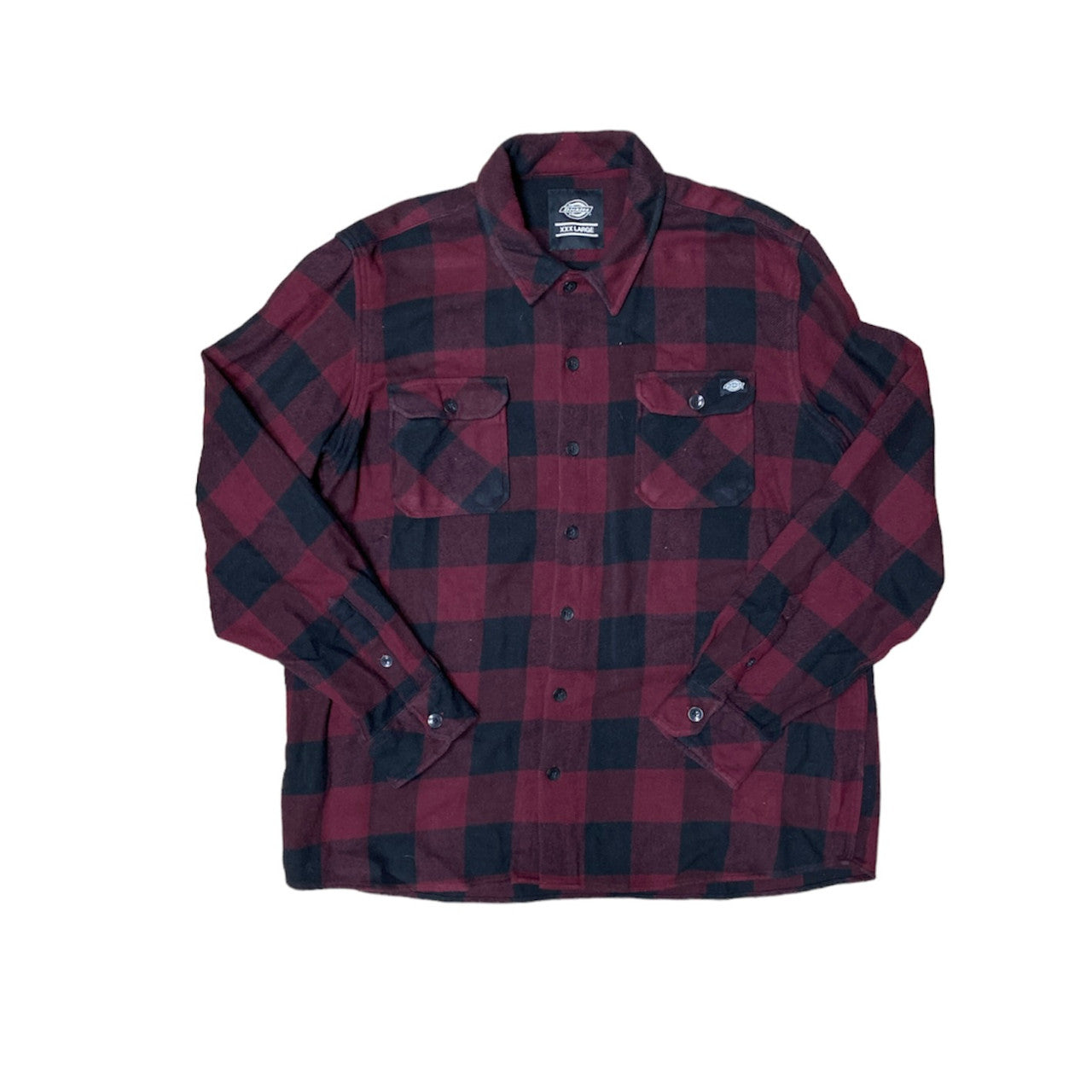 Dickies Burgundy Flannel Overshirt