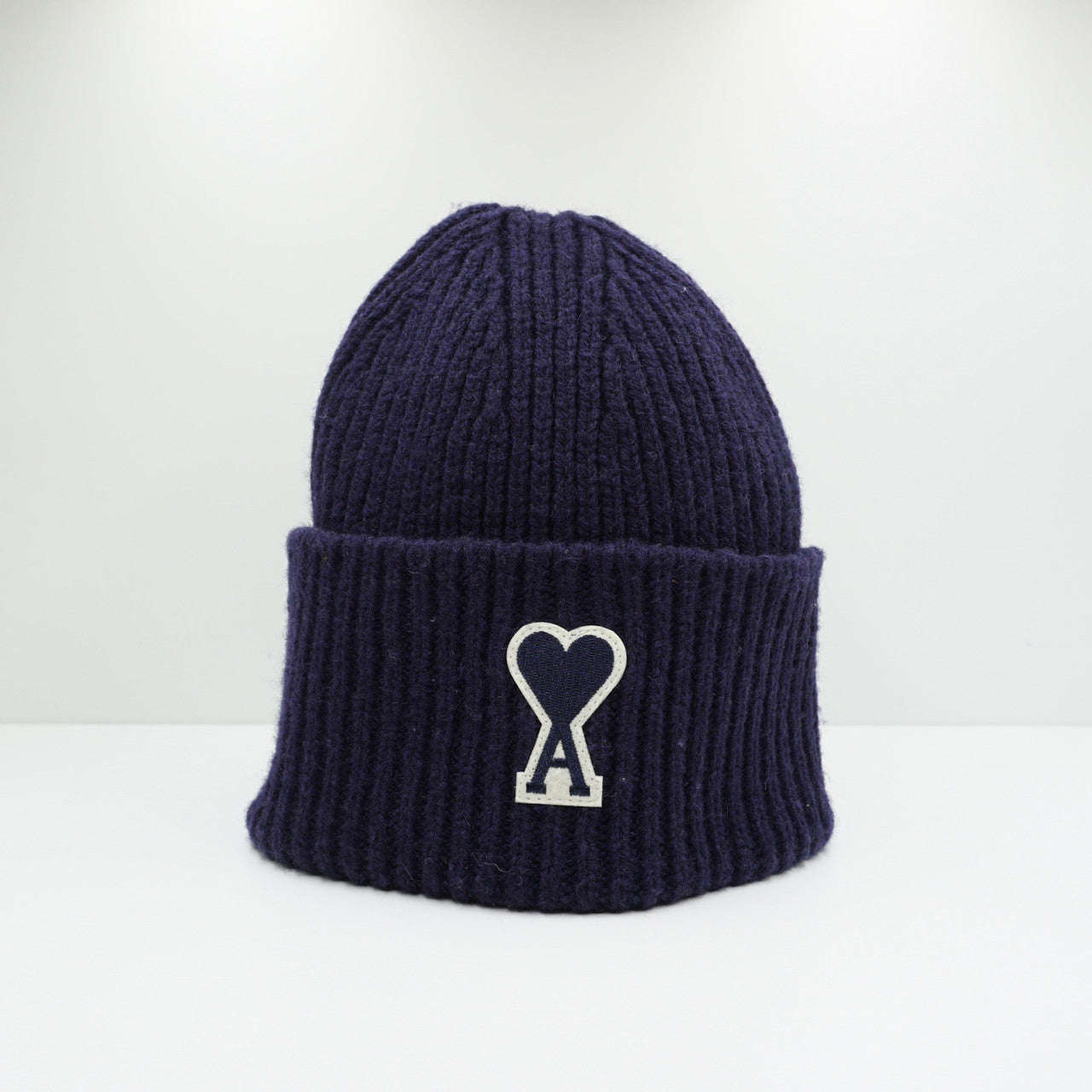 Ami Heart Logo Wool Beanie