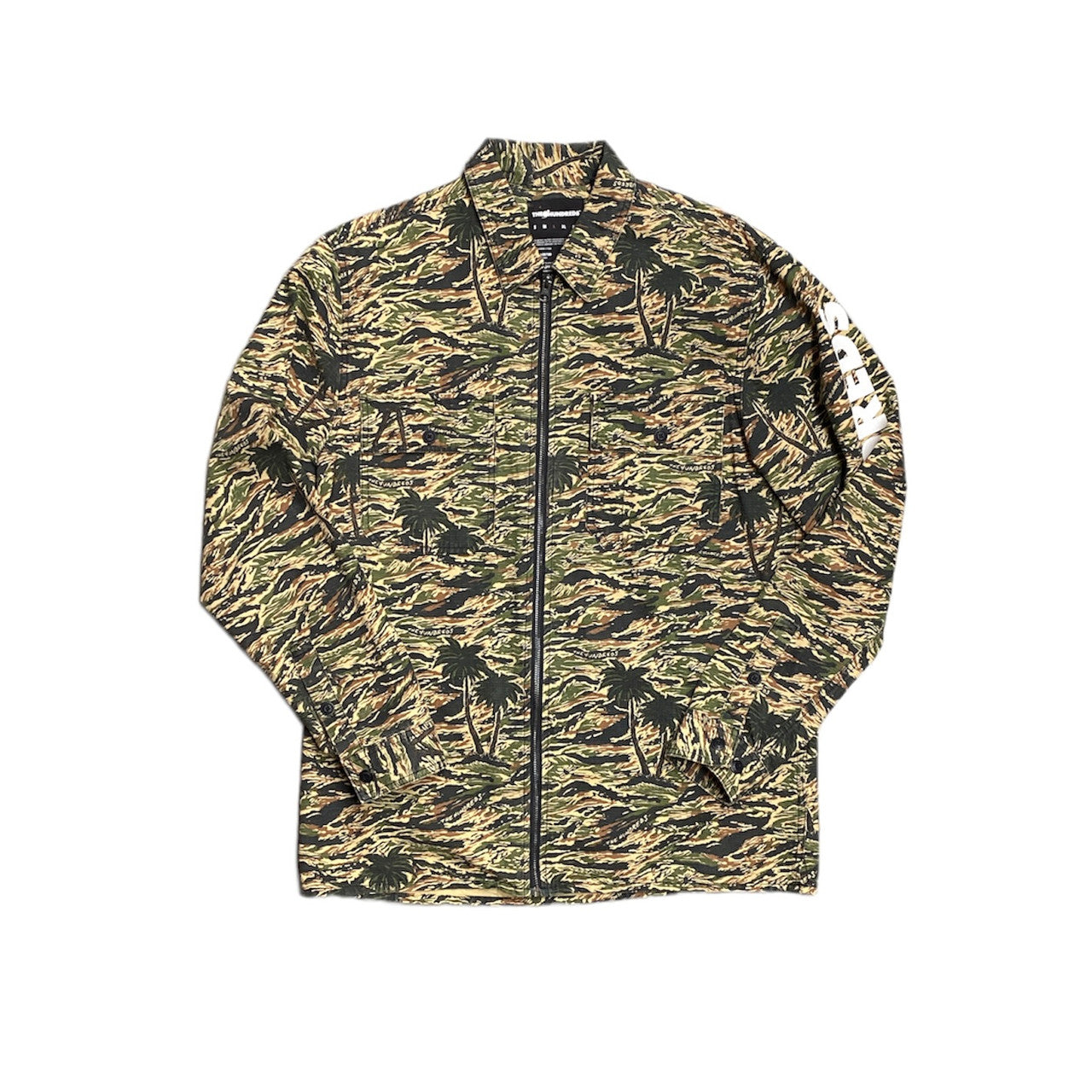 The Hundreds Tiger Camo Zip Up Overshirt