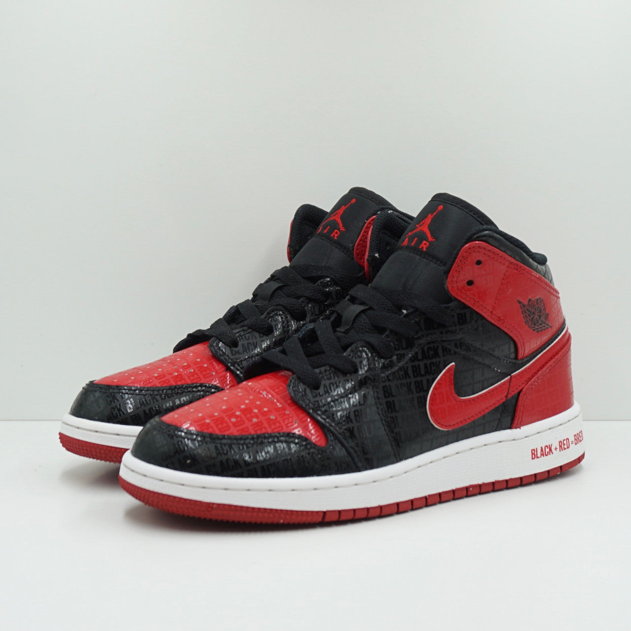 Jordan 1 Mid Bred Text (GS)