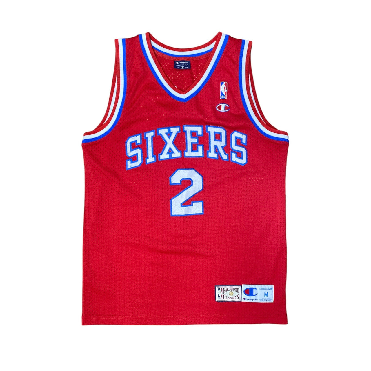 Champion Hardwood Classics Philadelphia 76ers Moses Malone Away Jersey