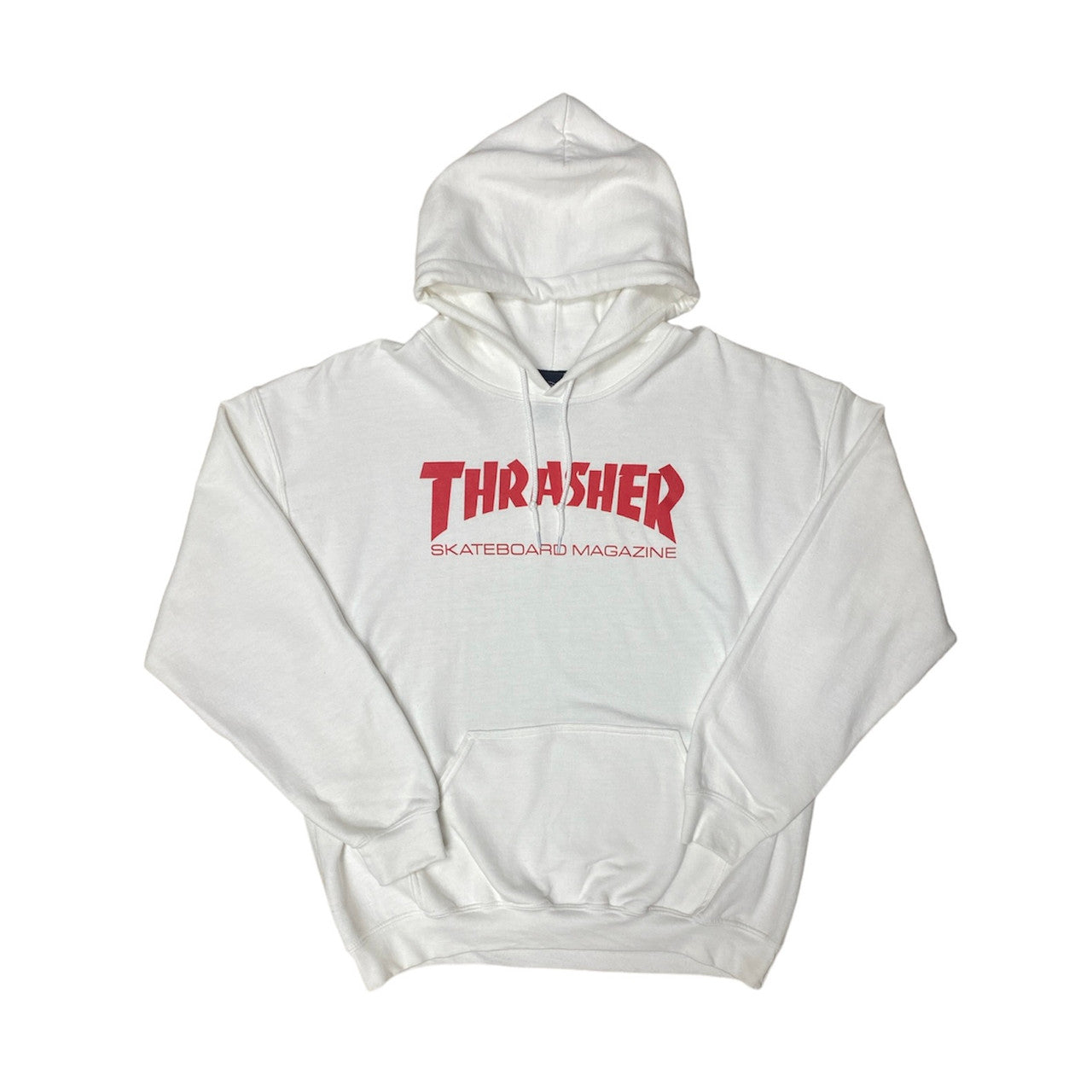 Thrasher Classic Logo White Hoodie
