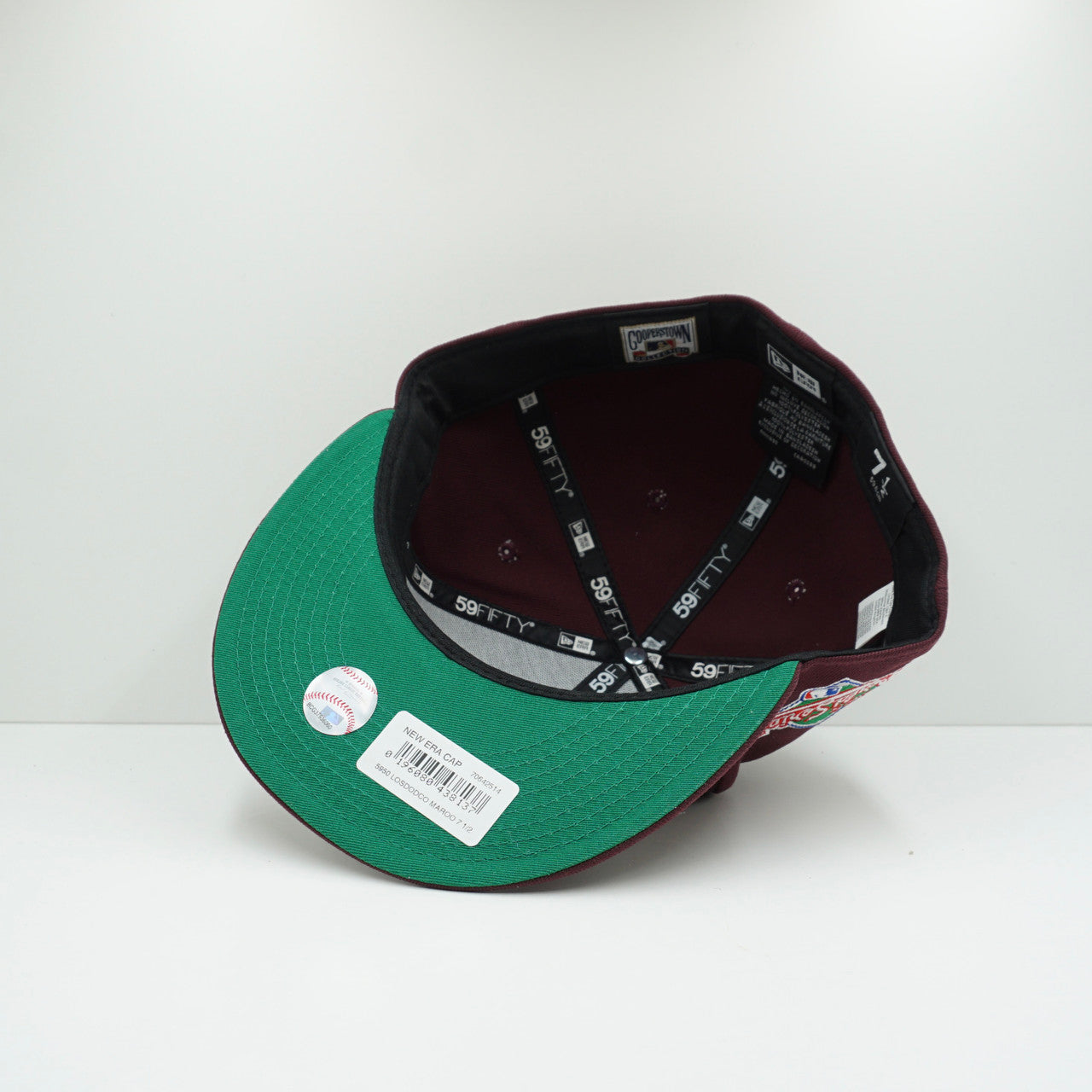 New Era LA Dodgers Maroon Fitted Cap