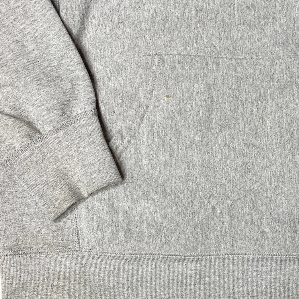 Supreme SS15 Classic Logo Hooded Sweatshirt Grey