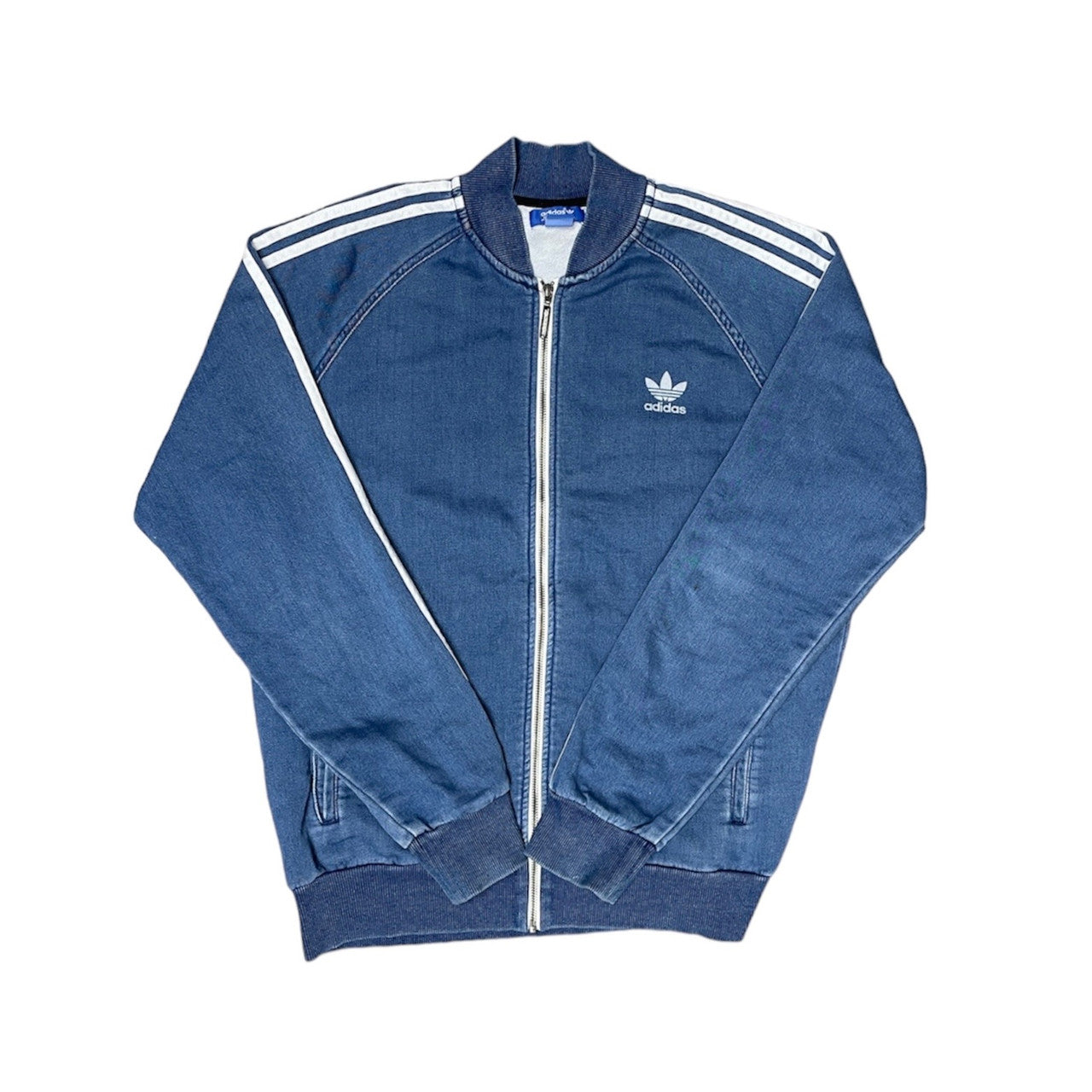 Adidas Blue Zip Up Sweatshirt