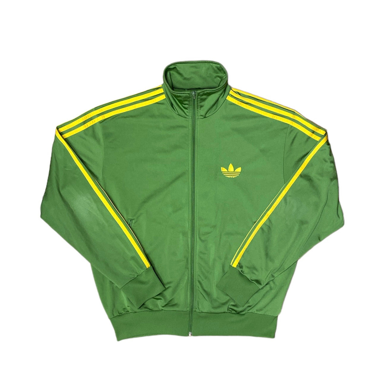 Green and yellow outlet adidas jacket