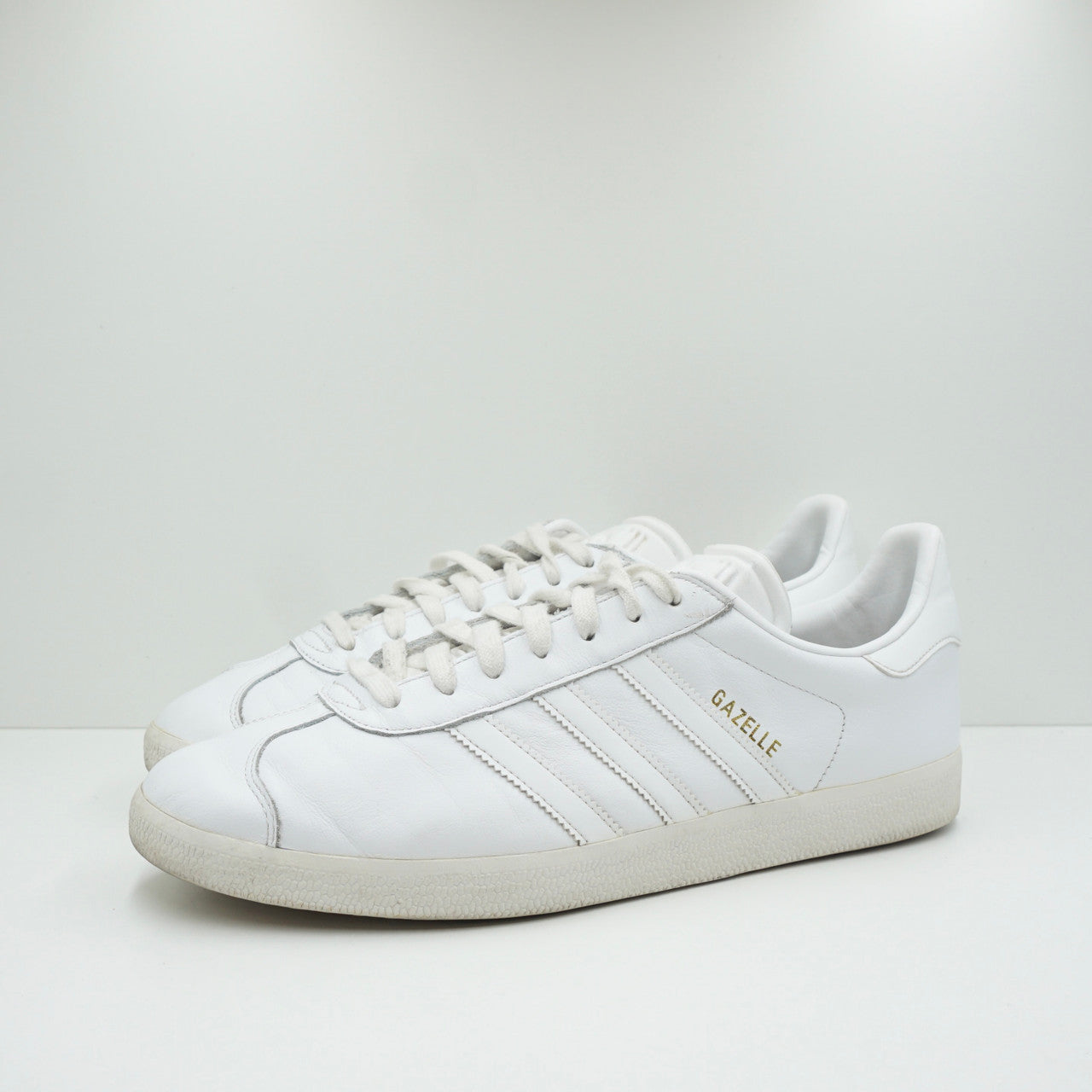 Adidas Gazelle White/White-Gold Metallic