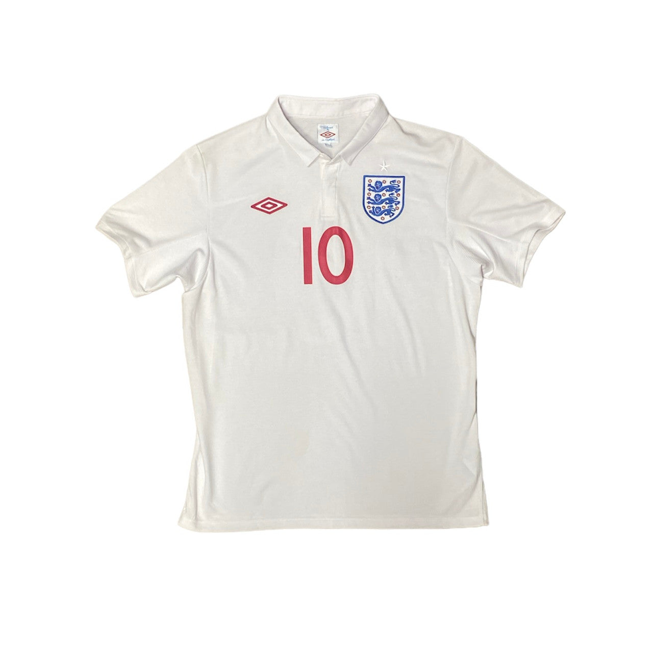 Umbro England Wayne Rooney 2010 Home Shirt