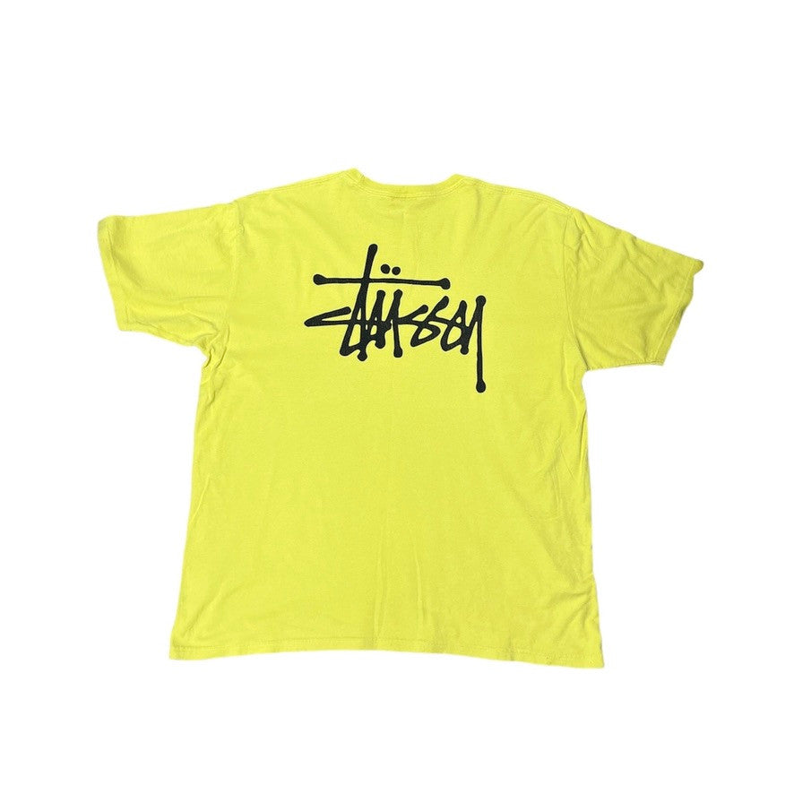 Stussy Logo Yellow Tshirt