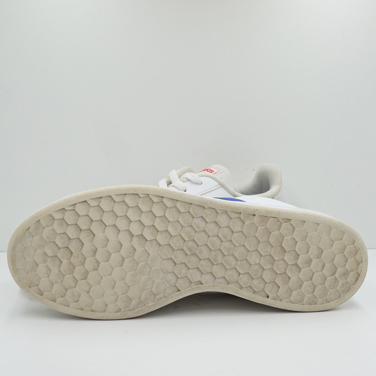Adidas Grand Court Base White Blue Active Red