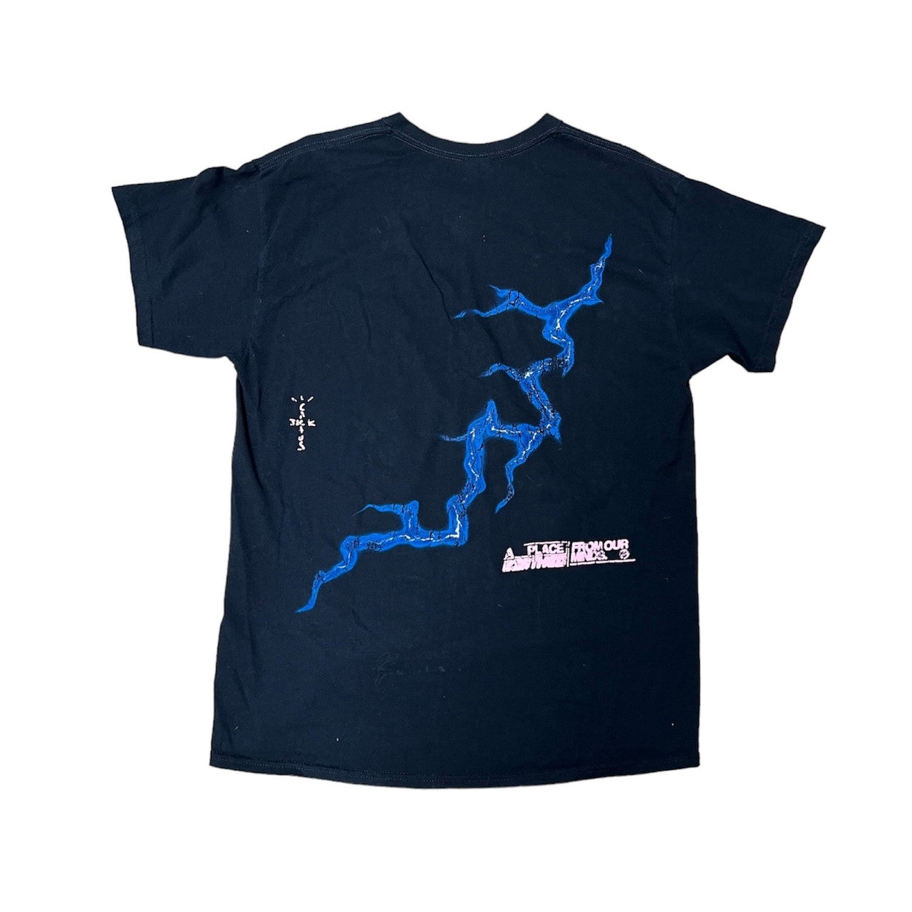 Travis Scott Cactus Jack For Fragment Danger Washed Black Tshirt