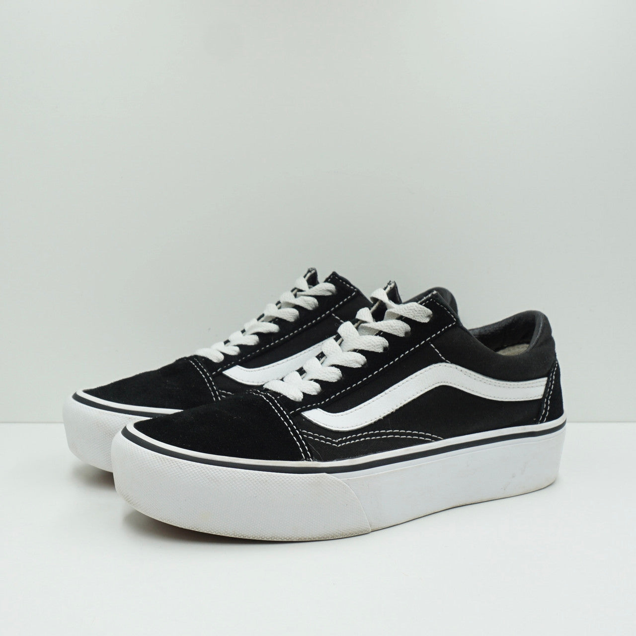 Vans Old Skool Platform Black White