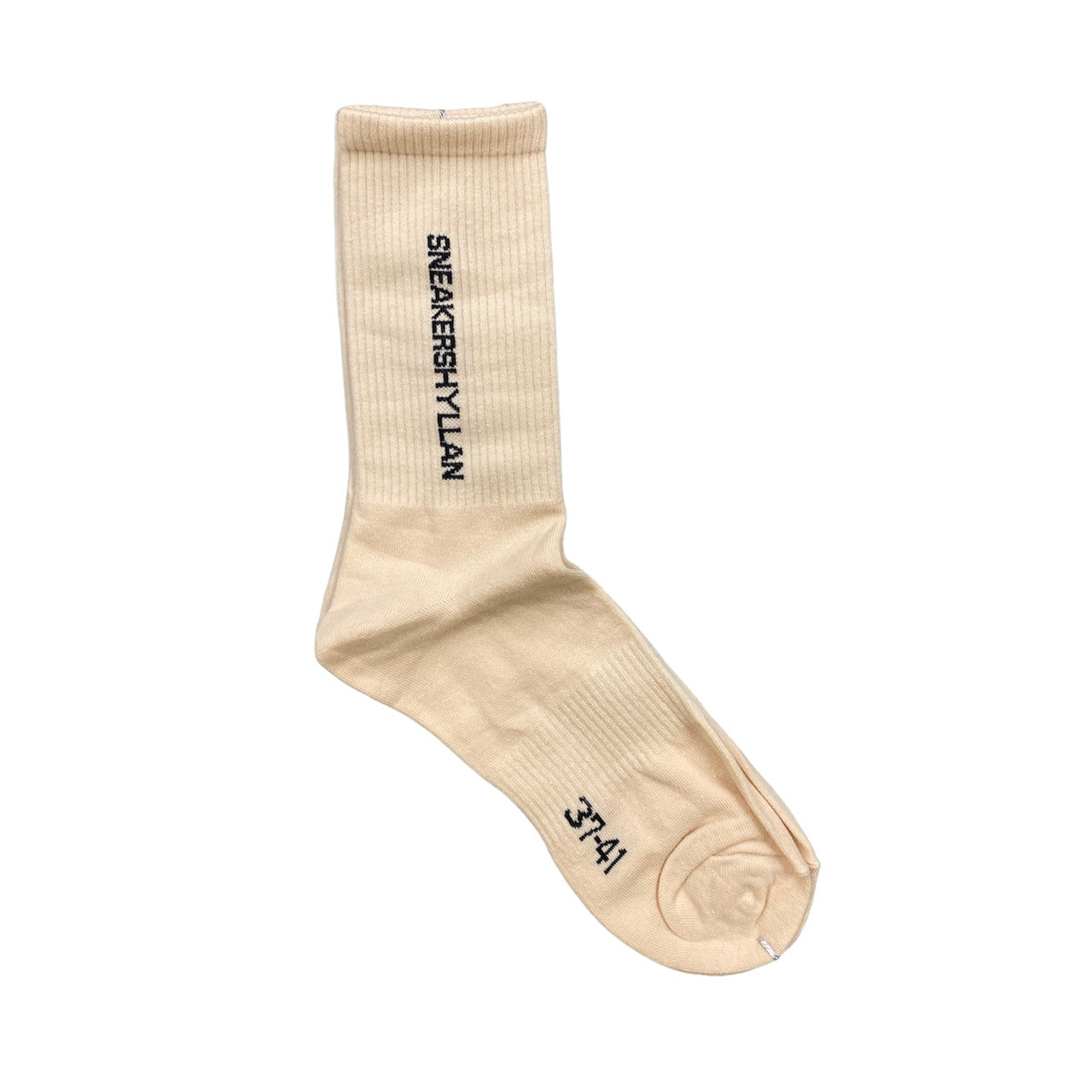 Sneakershyllan Beige Tube Socks