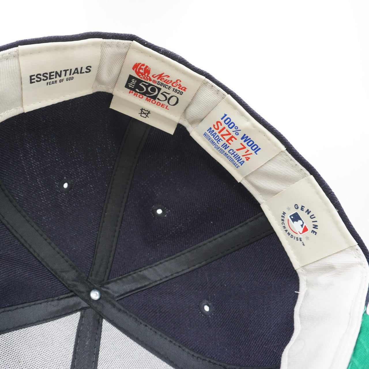 Essentials By Fear Of God Navy 59FIFTY Fitted Cap