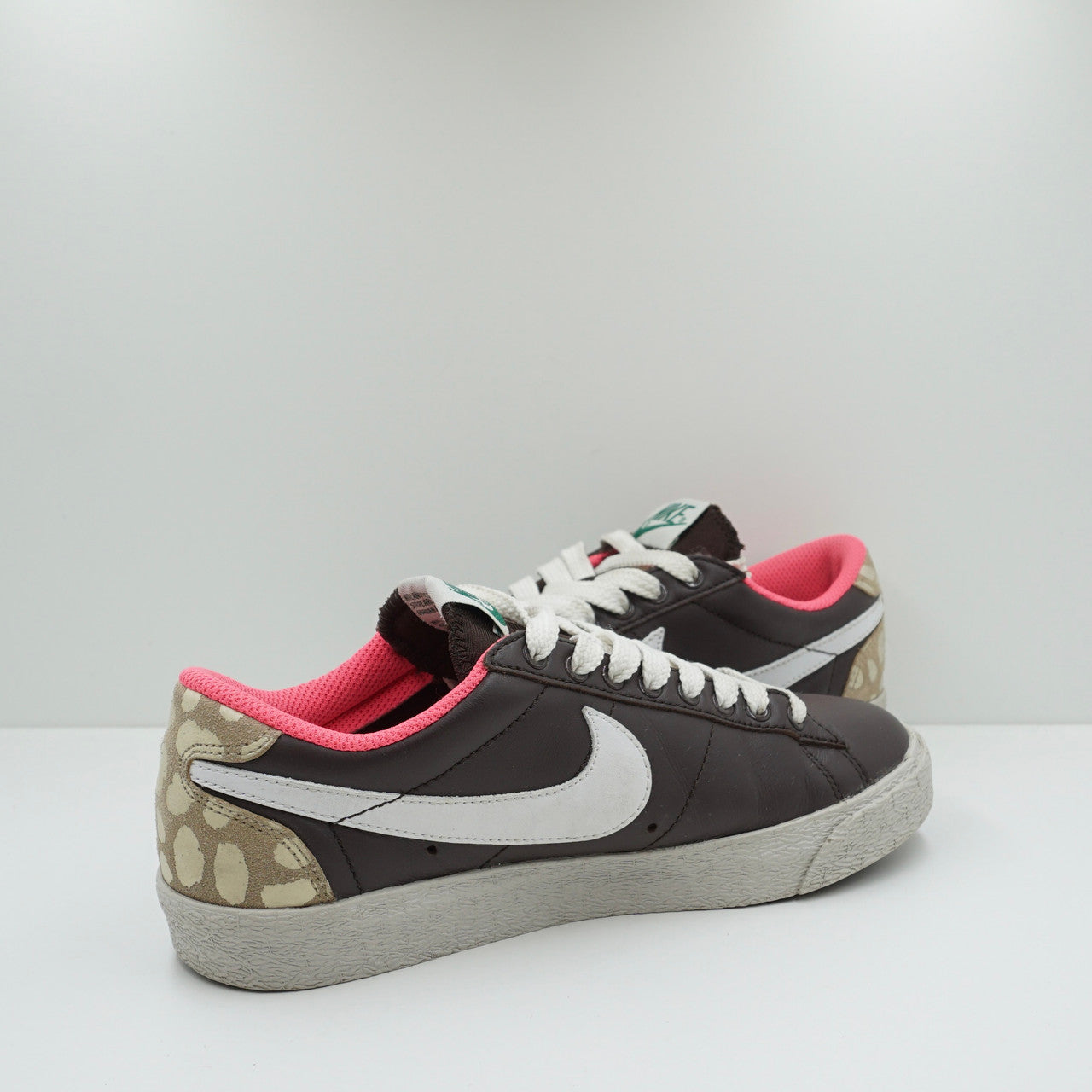 Nike Blazer Low Leather Brown Pink (W)