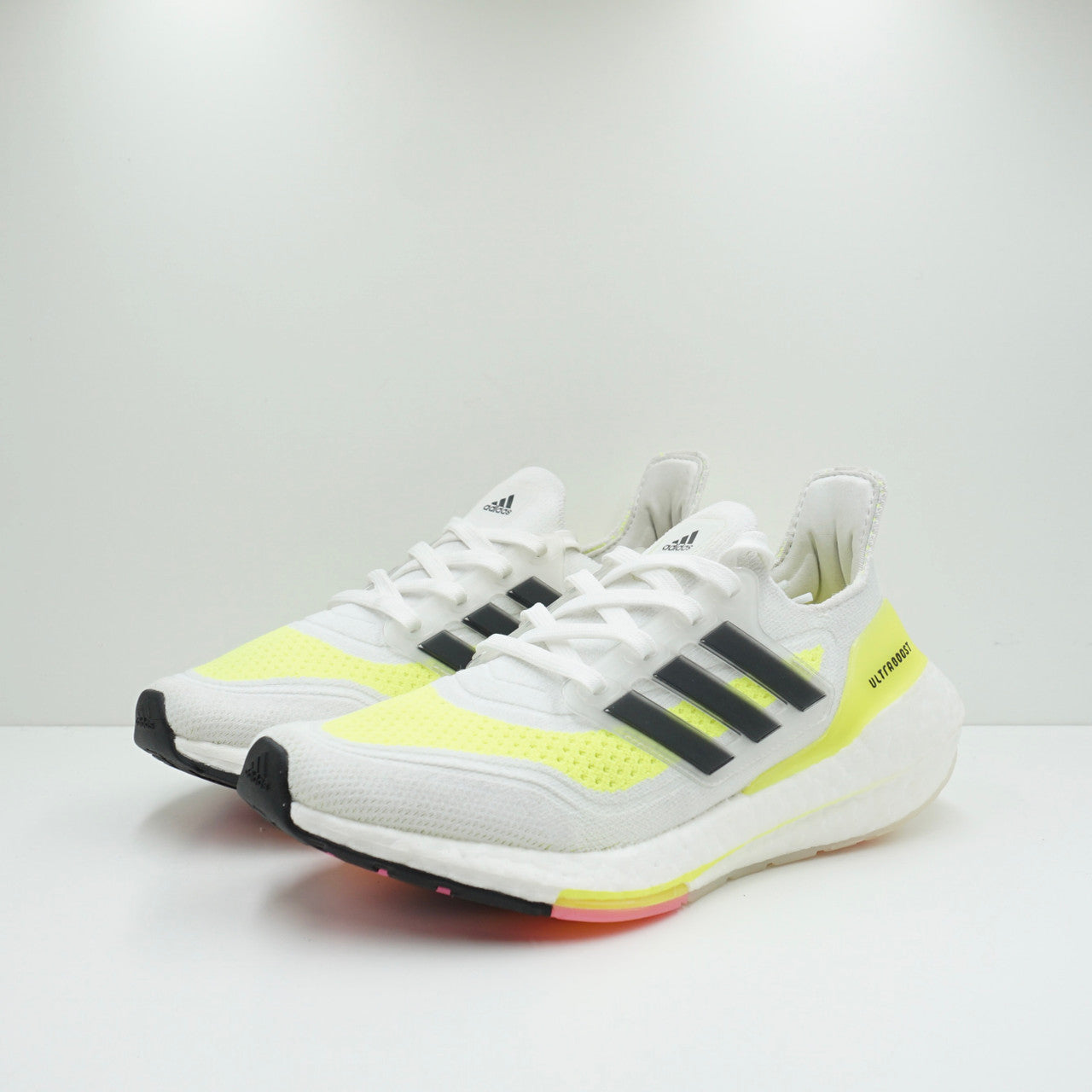 Adidas Ultraboost 21 White Solar Yellow (W) - Main Image