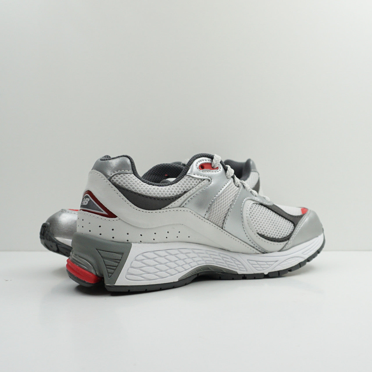 New Balance 2002R Silver Metallic Team Red