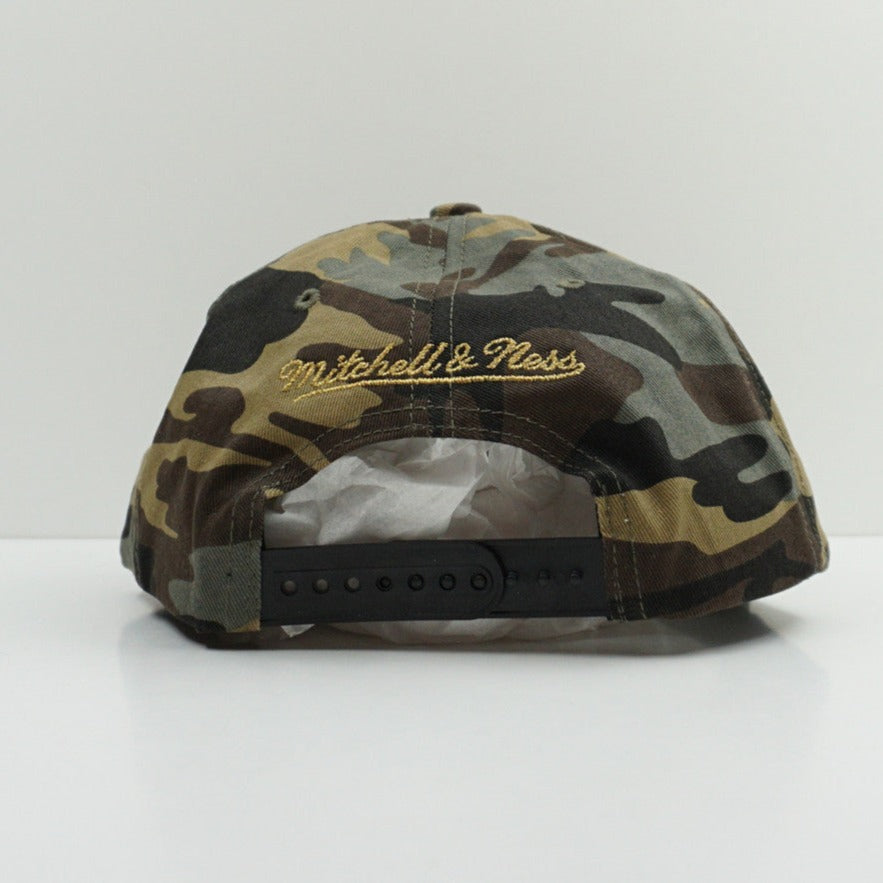 Mitchell & Ness Golden State Warriors Camo Snapback Cap