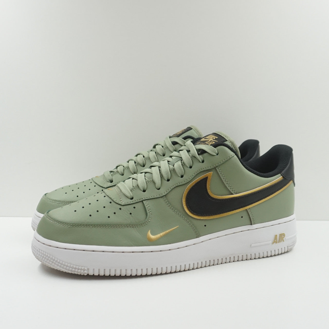 Nike Air Force Low '07 LV8 Double Swoosh Olive Gold Black