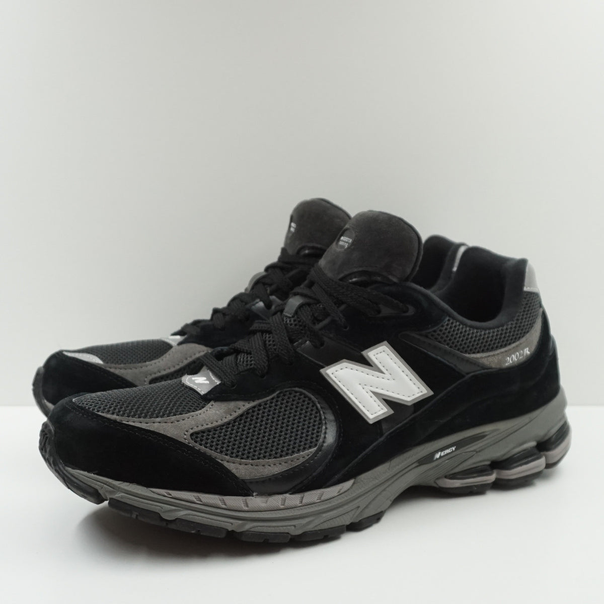 New Balance 2002R Black Dark Grey White