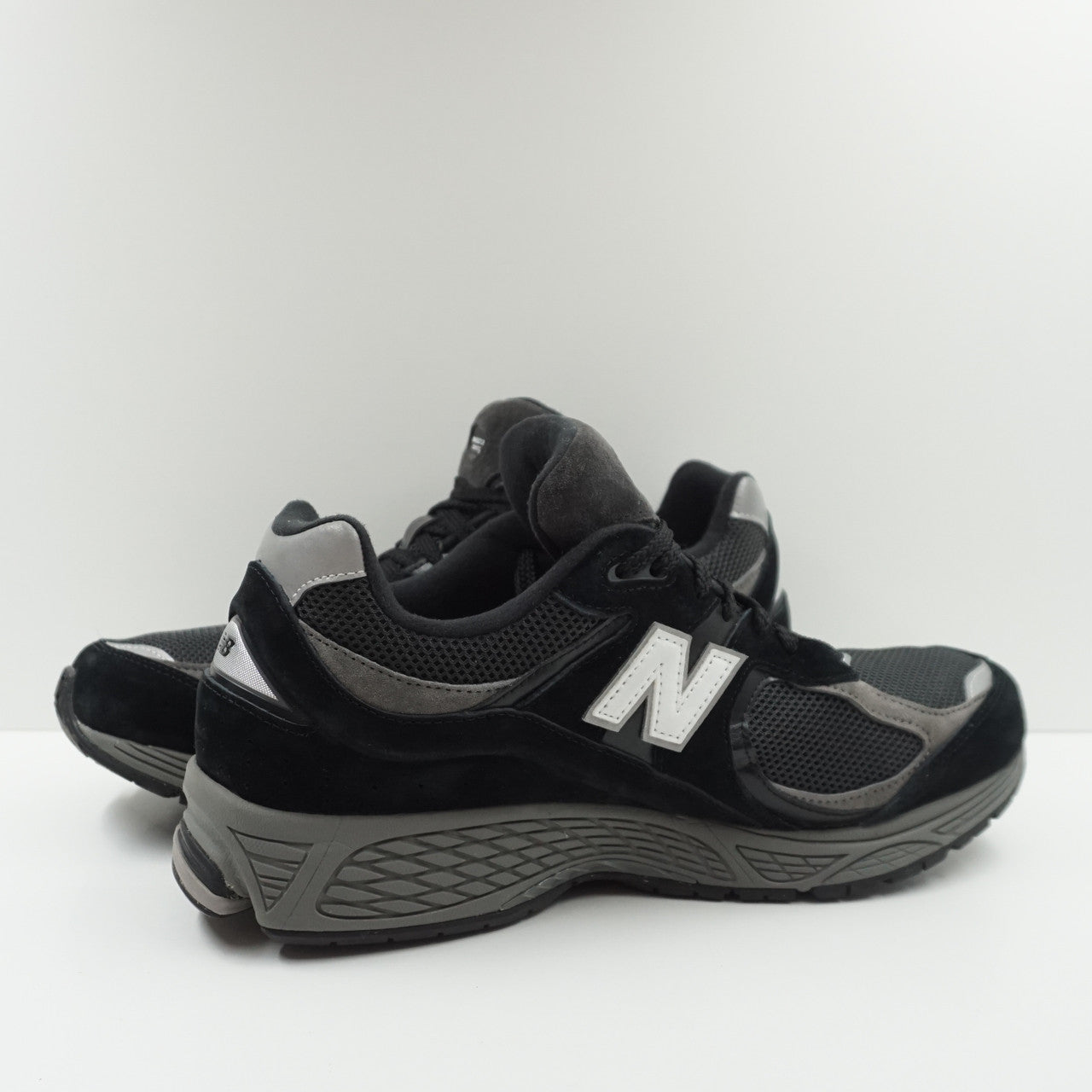 New Balance 2002R Black Dark Grey White