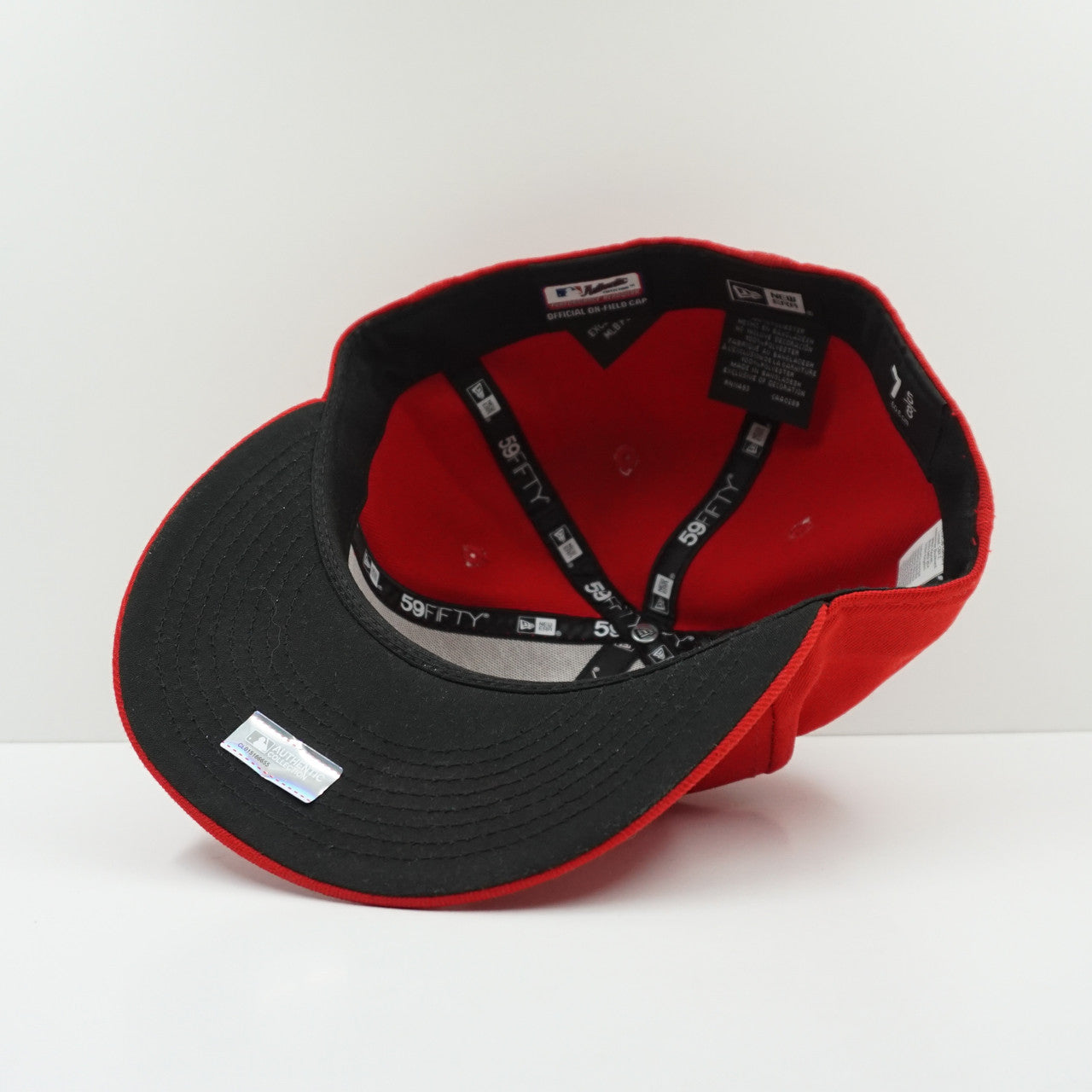 New Era Logo Red Fitted Cap