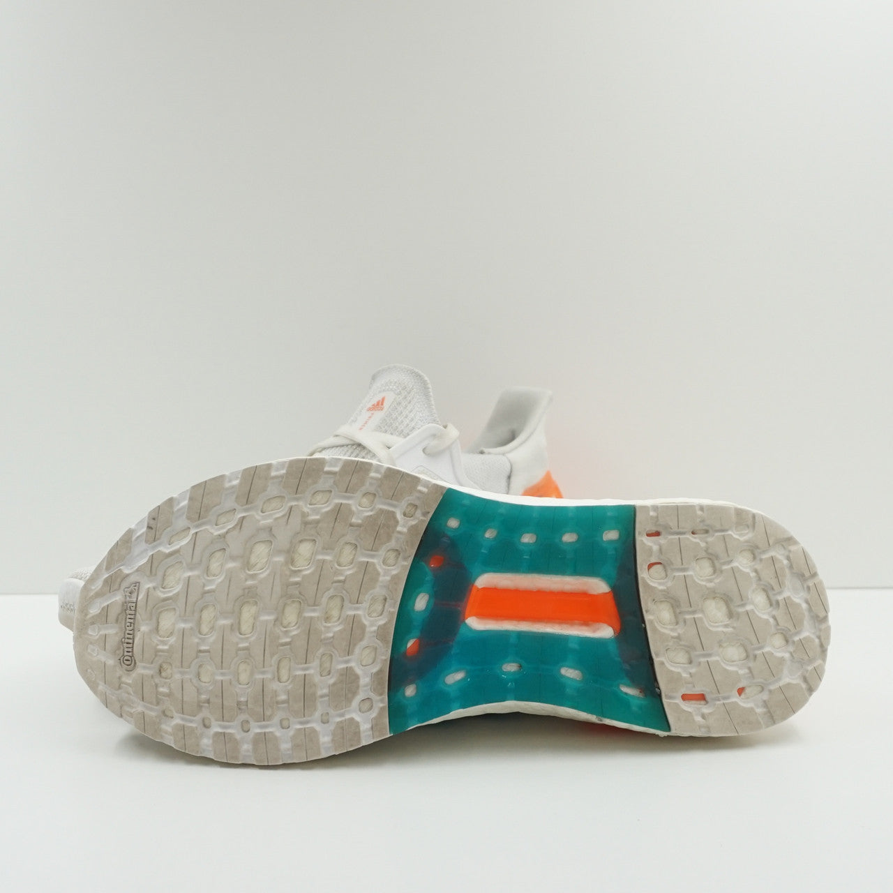 Adidas Ultra Boost 20 White Sharp Blue True Orange