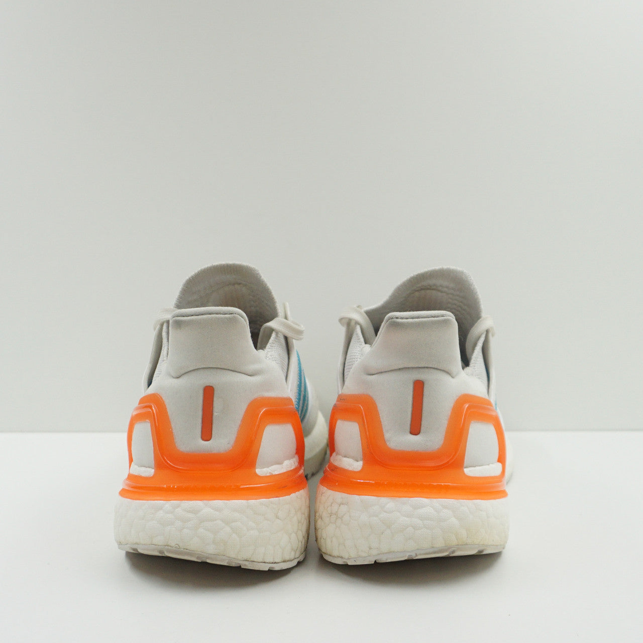 Adidas Ultra Boost 20 White Sharp Blue True Orange