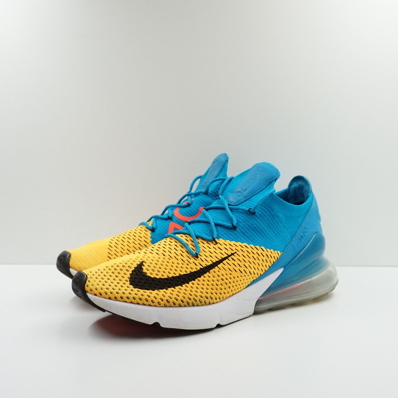 Nike Air Max 270 Flyknit Laser Orange Blue Orbit