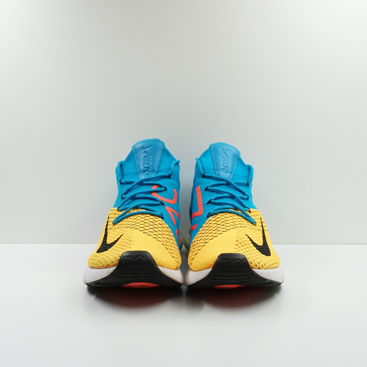 Nike Air Max 270 Flyknit Laser Orange Blue Orbit