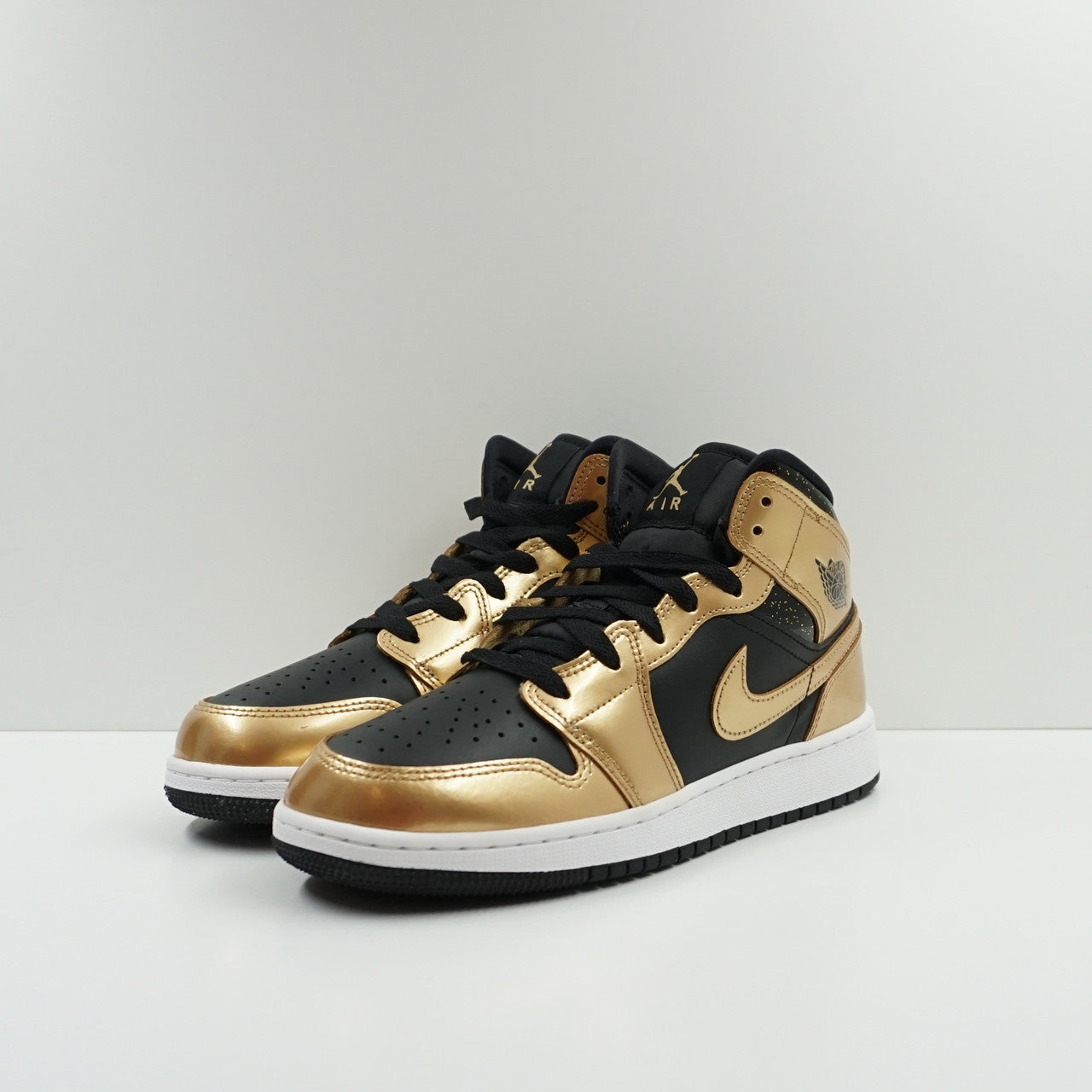 Jordan 1 Mid SE Metallic Gold Black (GS)