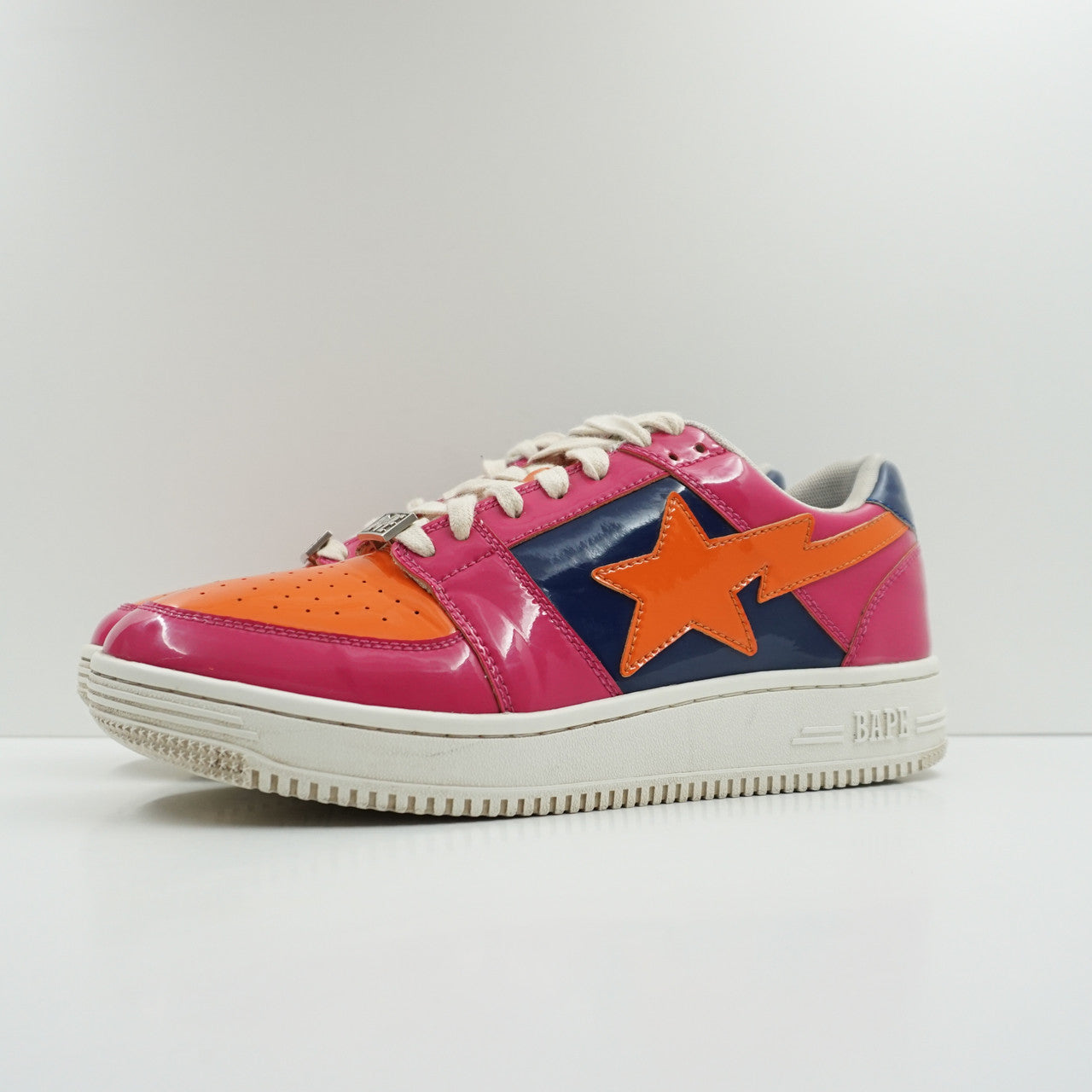 Bape Sta Low Color Block Pink Orange Navy