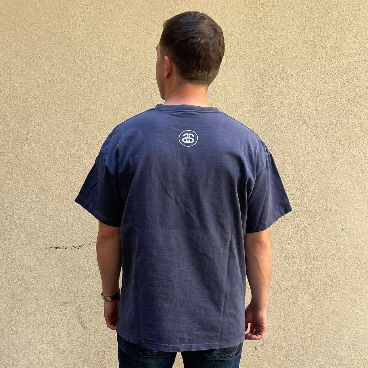 Vintage Stussy No 4 Logo Single Stitch