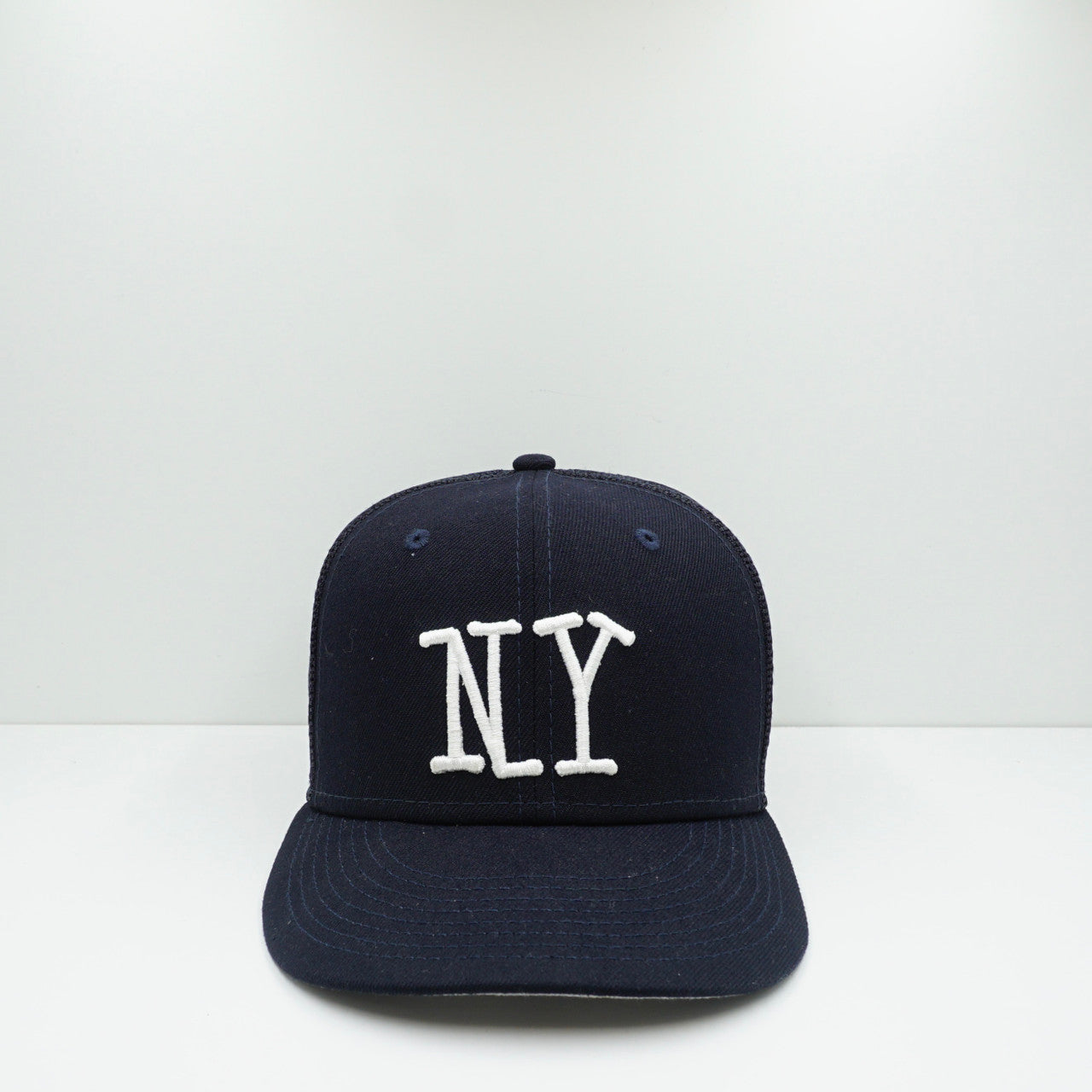 New Era Stussy NY Navy Fitted Trucker Cap