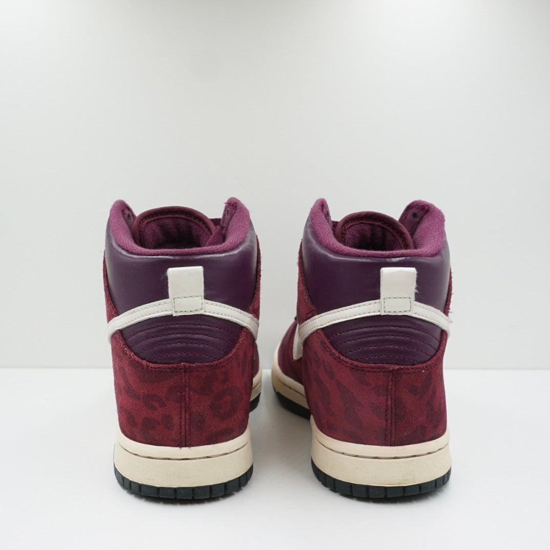 Nike Dunk High Bordeaux Leopard (W)