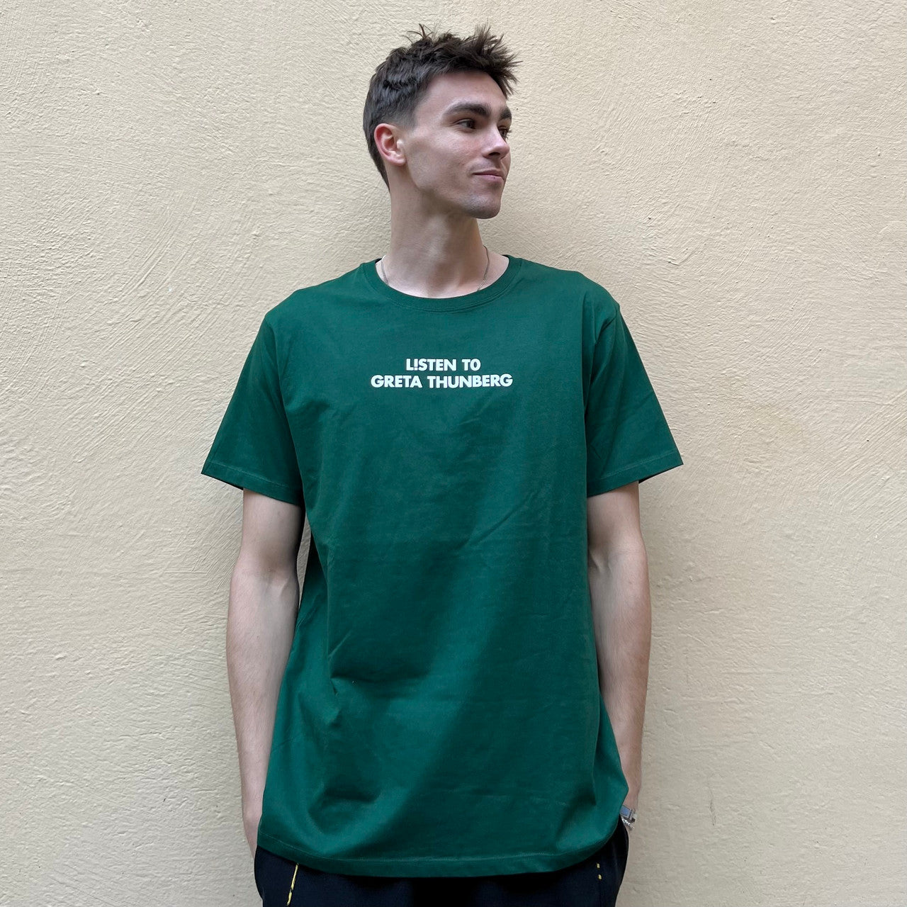 Listen To Greta Thunberg Green Tshirt
