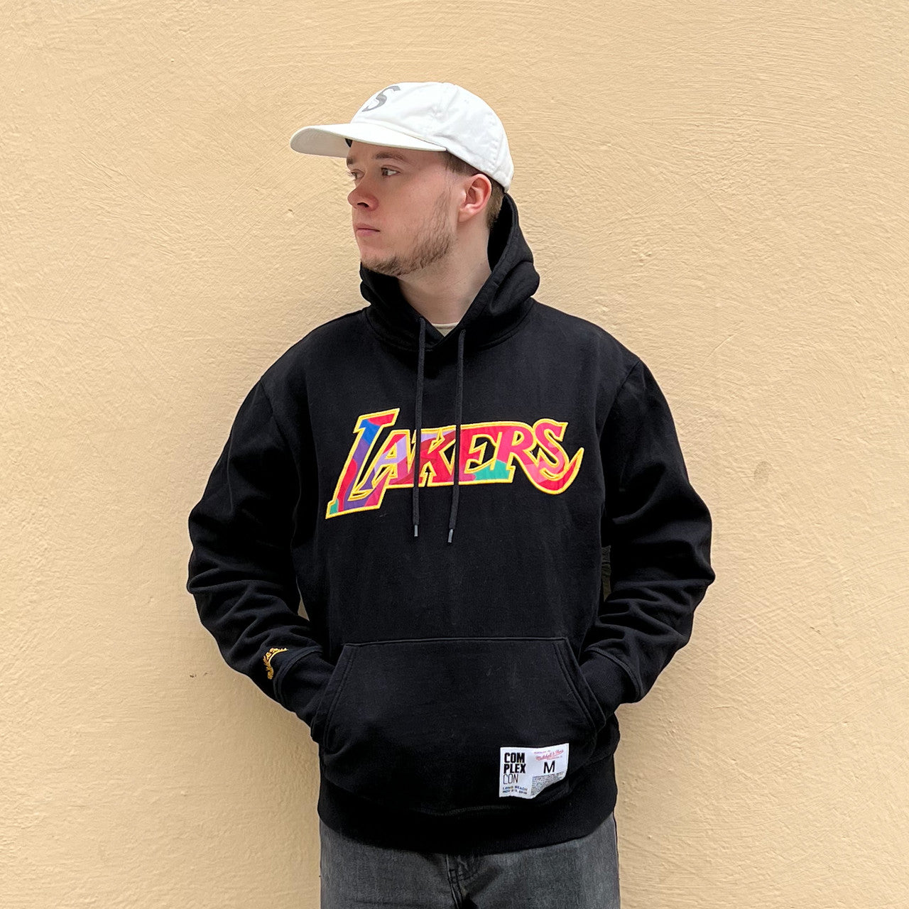 Takashi Murakami ComplexCon x LA Lakers M&N Mutated Flower Hoodie
