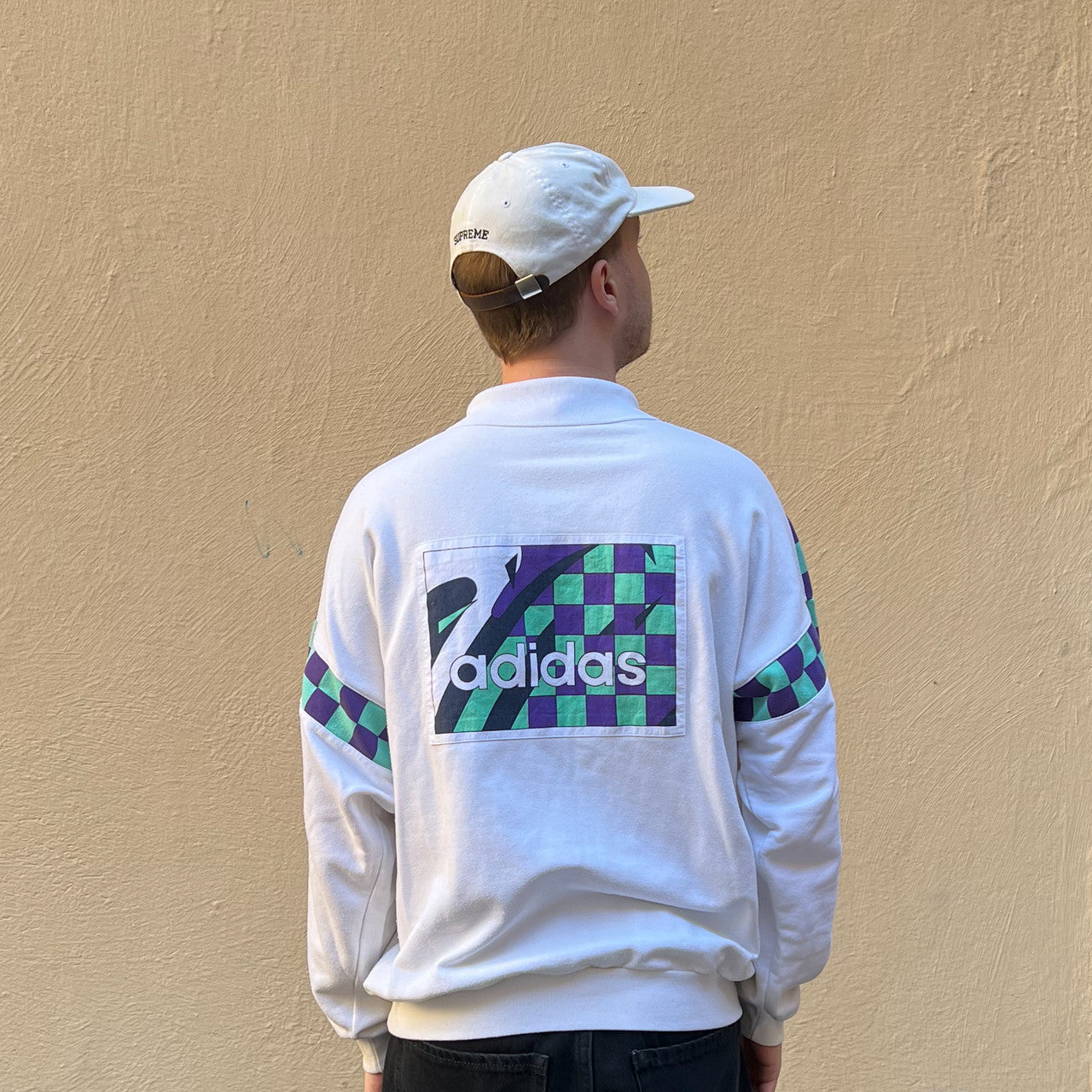 Adidas Sweatshirt Vintage White