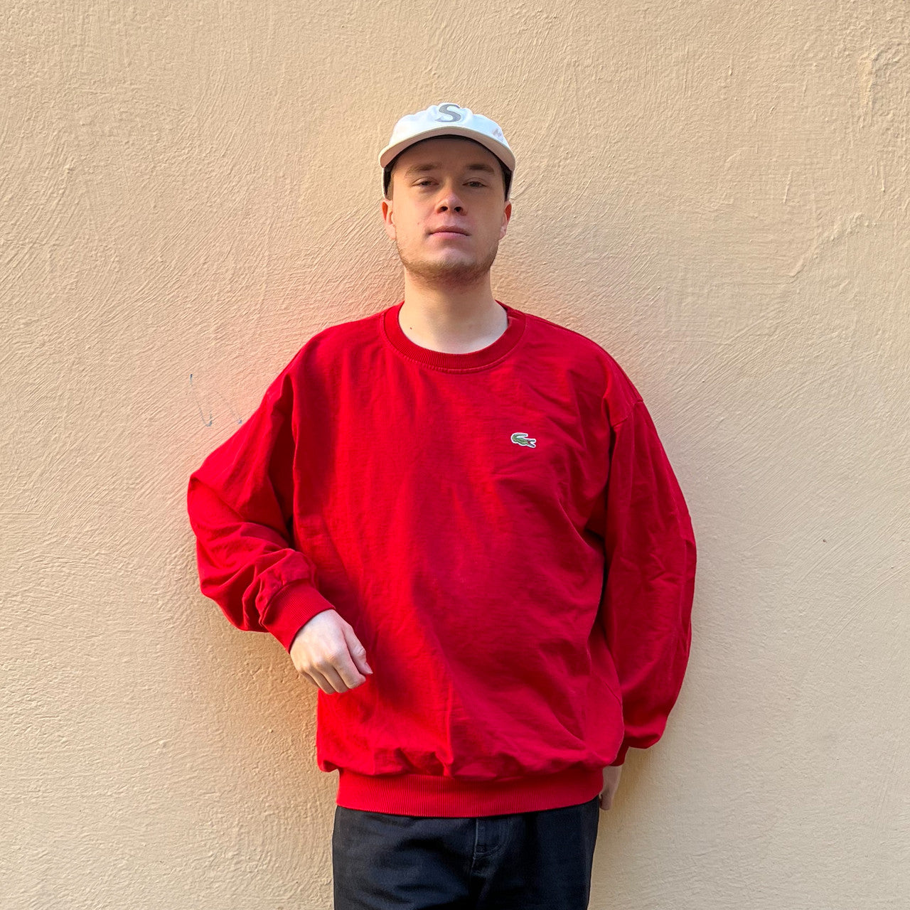 Lacoste Vintage Sweatshirt Red
