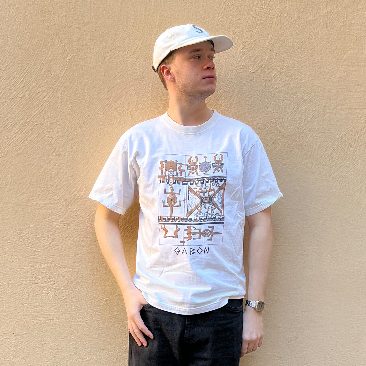 Vintage Tshirt White Gabon