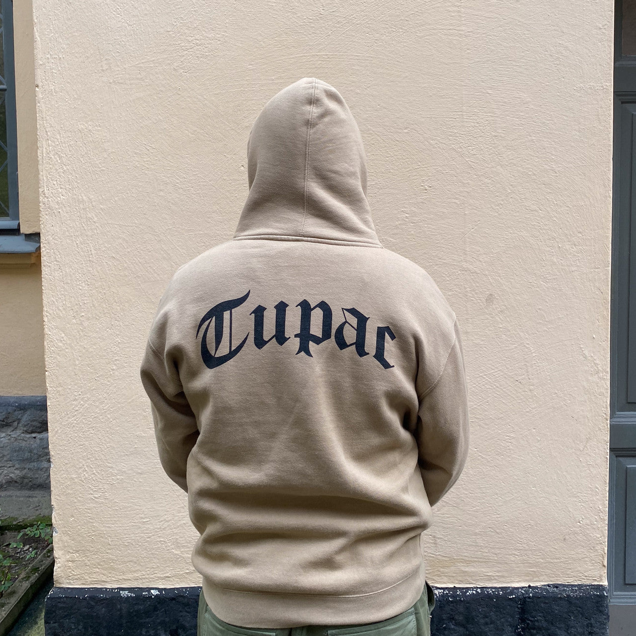 Tupac Hoodie Beige
