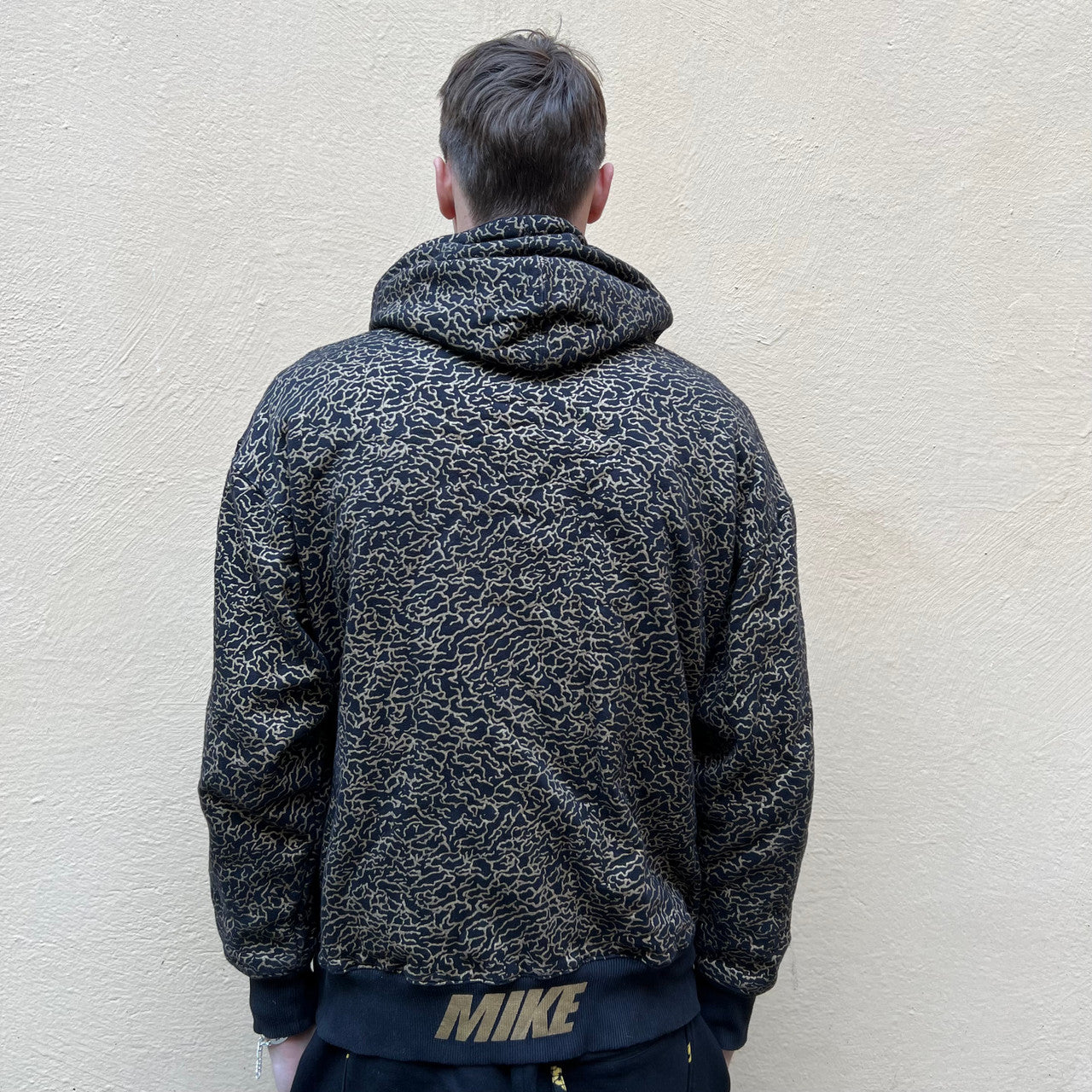 Mike Full Zip Black Gold Hoodie