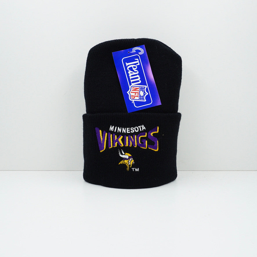Vintage Minnesota Vikings Beanie Black