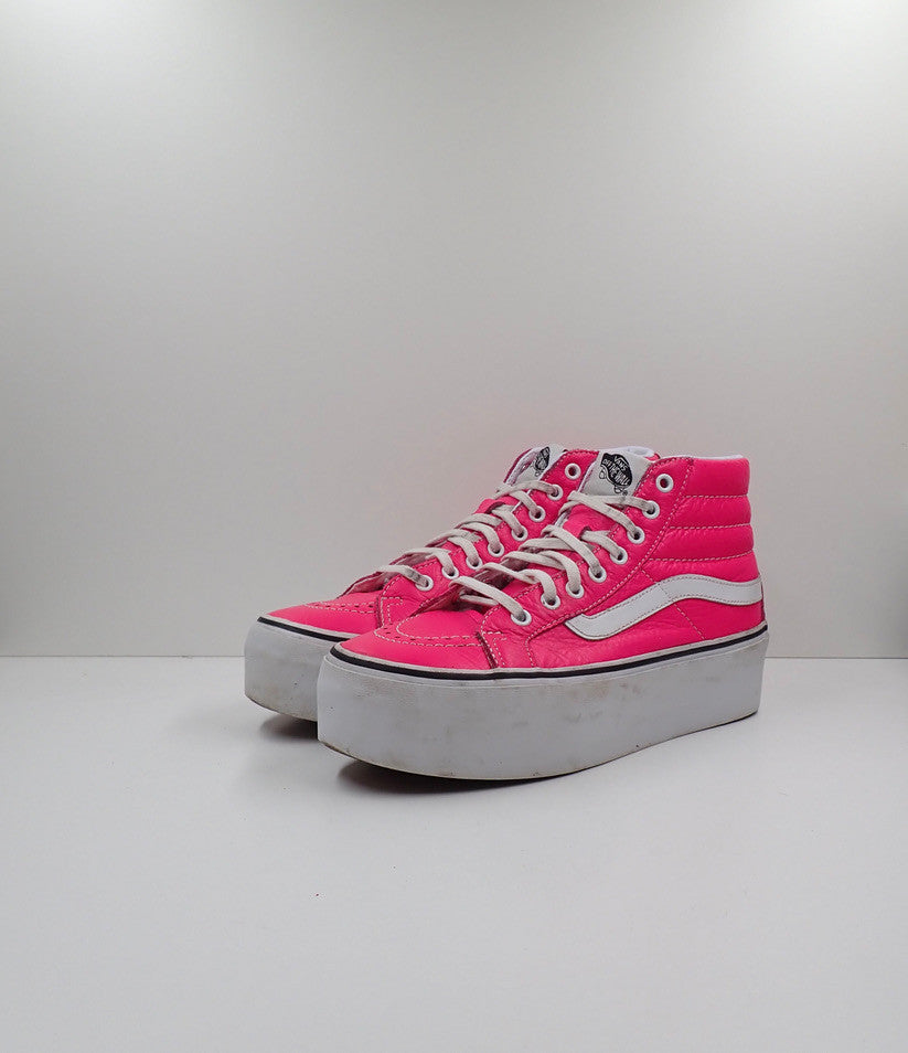 Vans Pink Platform Sk8 Hi