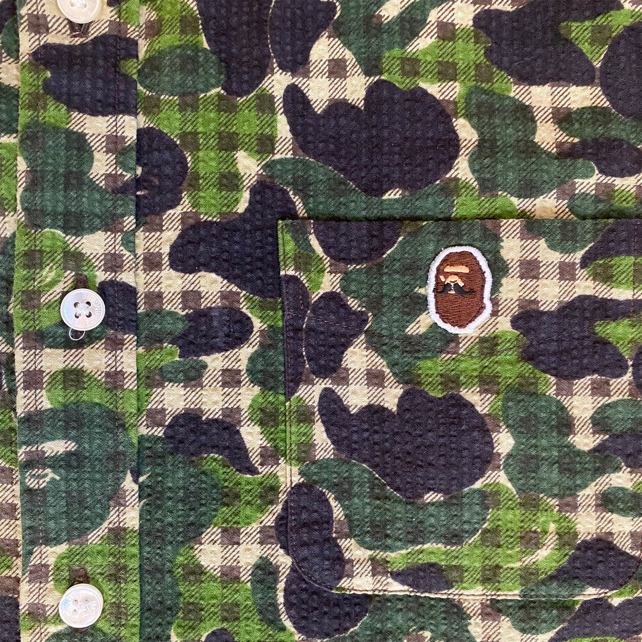 Bape Mr Bathing Ape Seersucker Shirt