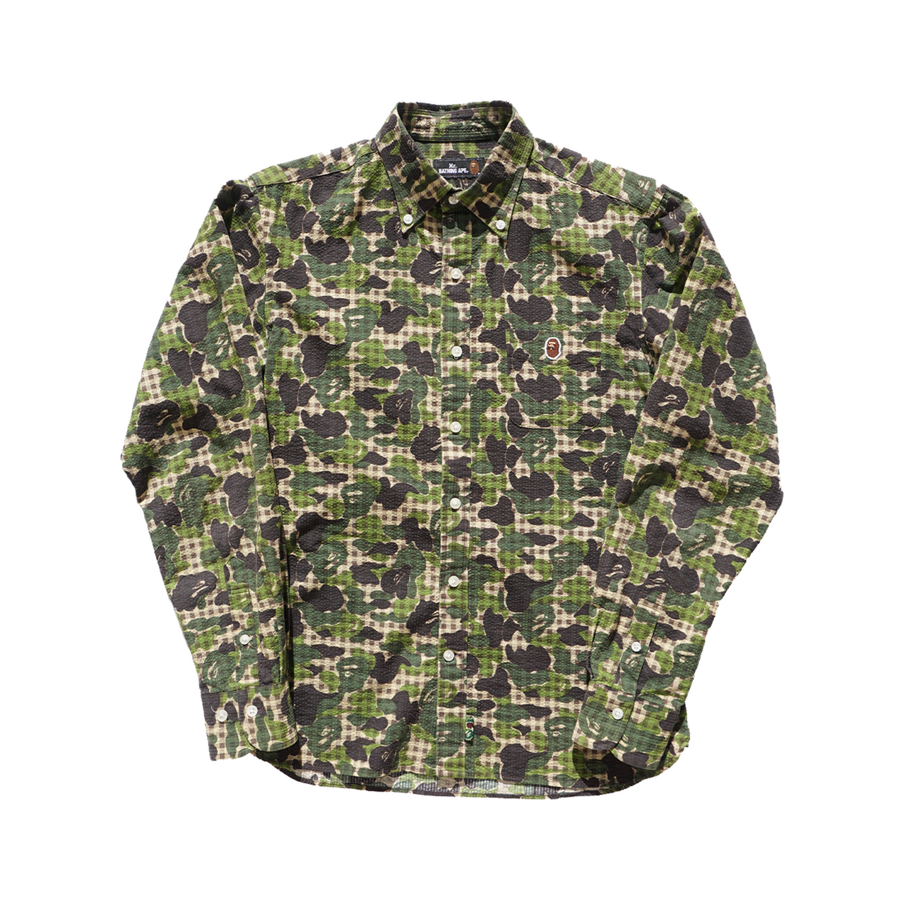Bape Mr Bathing Ape Seersucker Shirt